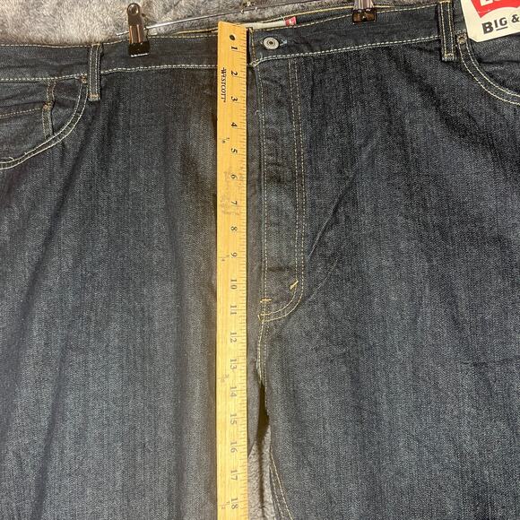 Levi's 559 Jeans Mens 52x30 Dark Wash Relaxed Straight Fit Big & Tall New - Picture 10 of 14